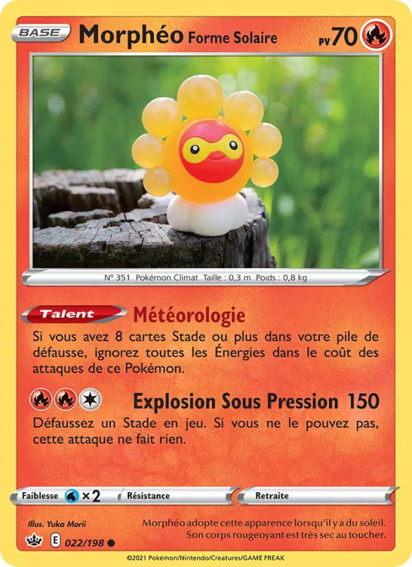 Carte Morphéo Forme Solaire 22/198 – Règne de Glace