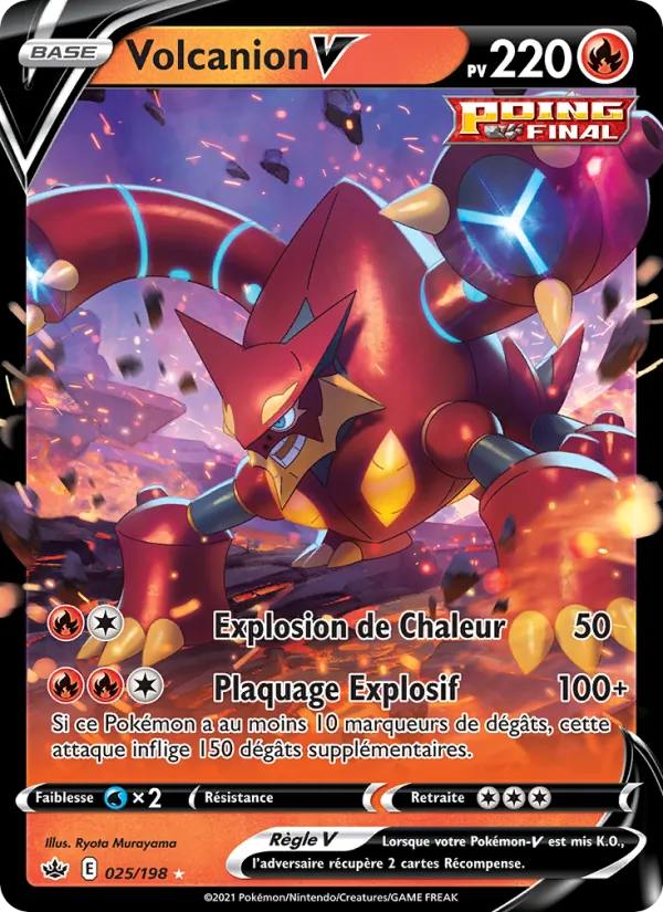 Carte Volcanion V 25/198 – Règne de Glace