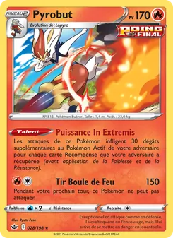 Carte Pyrobut 28/198 – Règne de Glace