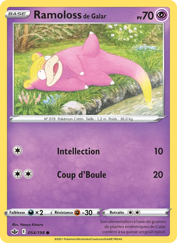 Carte Ramoloss de Galar 54/198 – Règne de Glace