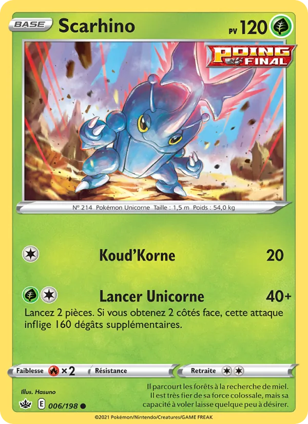 Carte Scarhino 6/198 – Règne de Glace