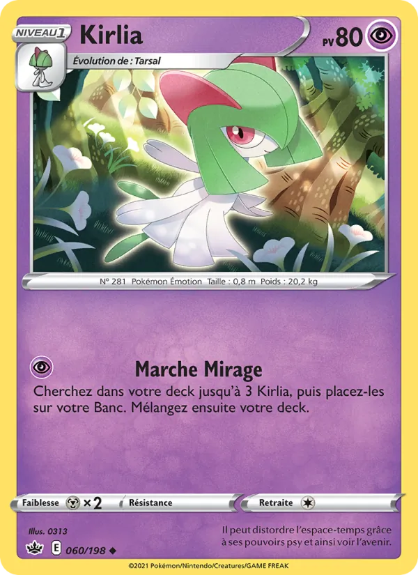 Carte Kirlia 60/198 – Règne de Glace