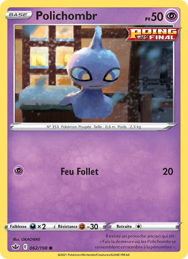 Carte Polichombr 62/198 – Règne de Glace