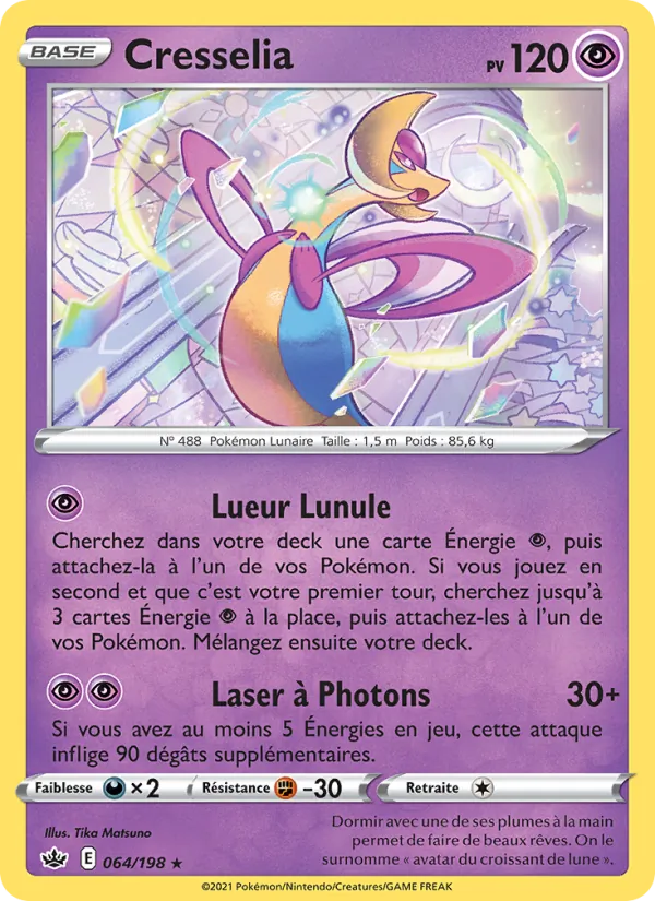 Carte Cresselia 64/198 – Règne de Glace