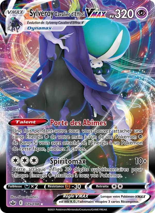 Carte Sylveroy Cavalier d'Effroi VMAX 75/198 – Règne de Glace