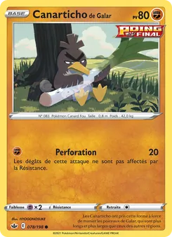 Carte Canarticho de Galar 78/198 – Règne de Glace