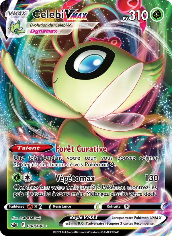Carte Celebi VMAX 8/198 – Règne de Glace