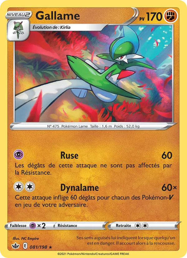Carte Gallame 81/198 – Règne de Glace