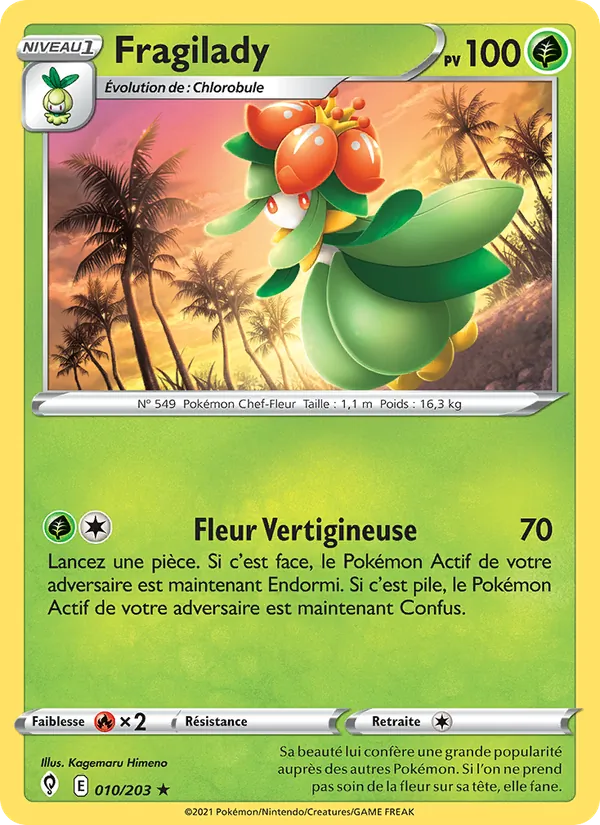 Carte Fragilady 10/203 – Évolution Céleste