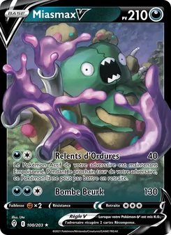 Carte Miasmax V 100/203 – Évolution Céleste