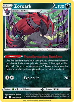 Carte Zoroark 103/203 – Évolution Céleste