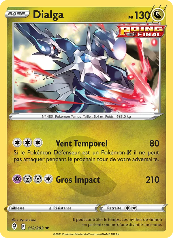 Carte Dialga 112/203 – Évolution Céleste
