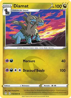 Carte Diamat 114/203 – Évolution Céleste