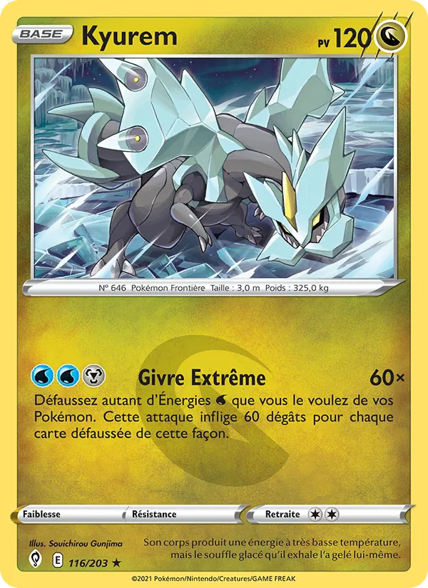 Carte Kyurem 116/203 – Évolution Céleste