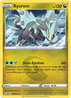 Carte Kyurem 116/203 – Évolution Céleste