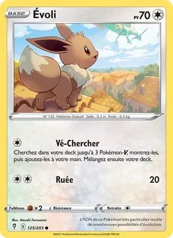 Carte Évoli 125/203 – Évolution Céleste