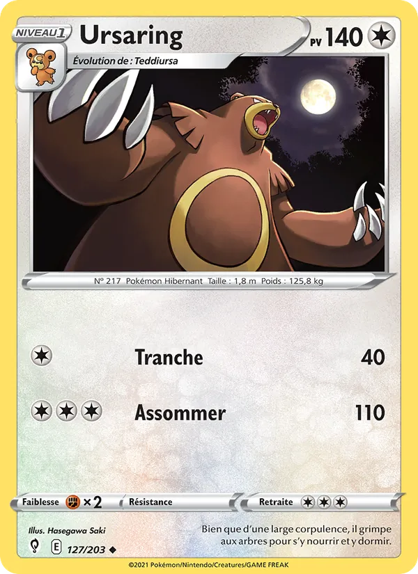 Carte Ursaring 127/203 – Évolution Céleste