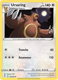 Carte Ursaring 127/203 – Évolution Céleste