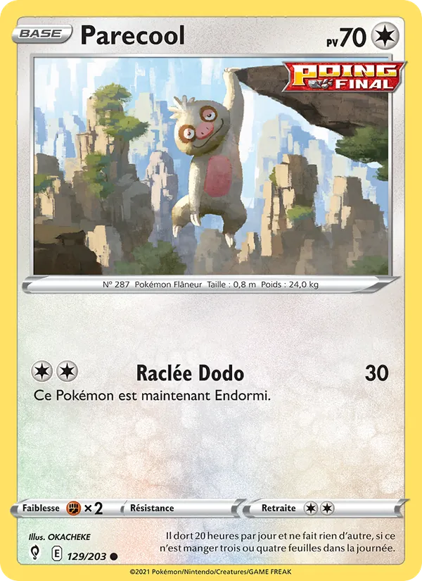 Carte Parecool 129/203 – Évolution Céleste