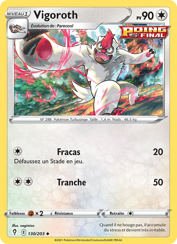 Carte Vigoroth 130/203 – Évolution Céleste
