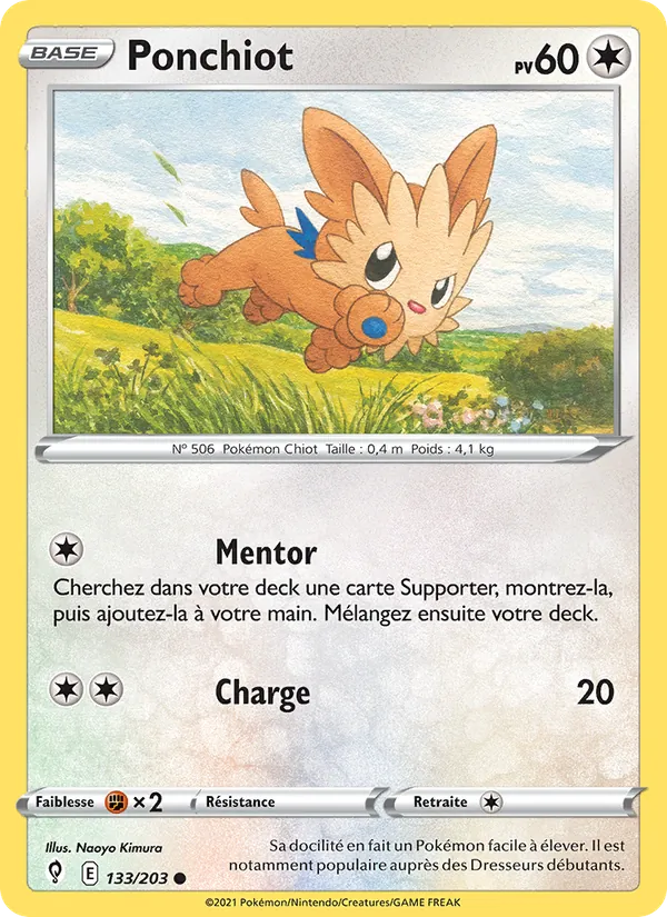 Carte Ponchiot 133/203 – Évolution Céleste