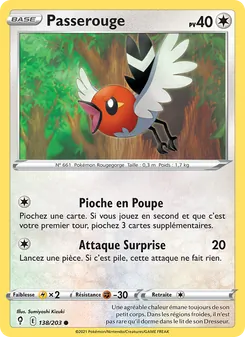 Carte Passerouge 138/203 – Évolution Céleste