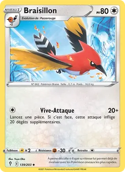 Carte Braisillon 139/203 – Évolution Céleste