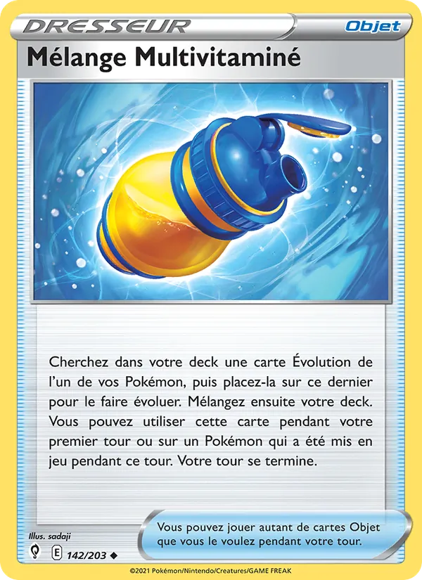 Carte Mélange Multivitaminé 142/203 – Évolution Céleste