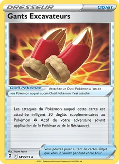 Carte Gants Excavateurs 145/203 – Évolution Céleste