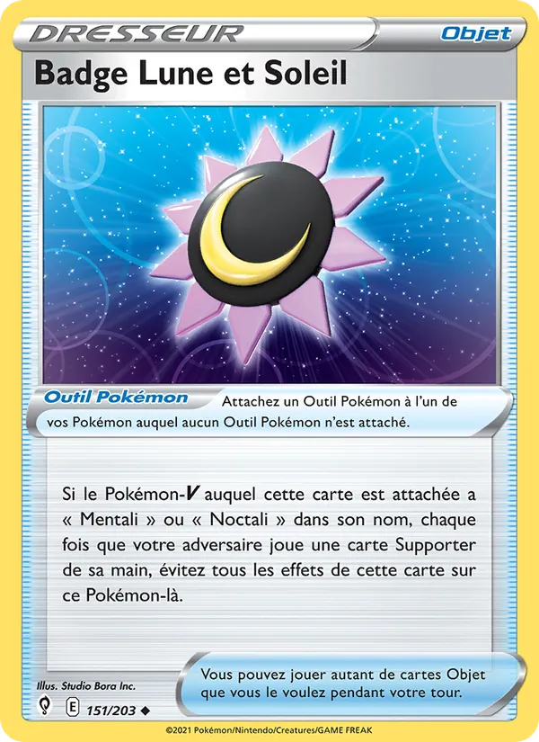 Carte Badge Lune et Soleil 151/203 – Évolution Céleste