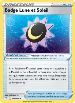 Carte Badge Lune et Soleil 151/203 – Évolution Céleste