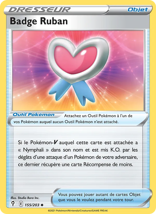 Carte Badge Ruban 155/203 – Évolution Céleste
