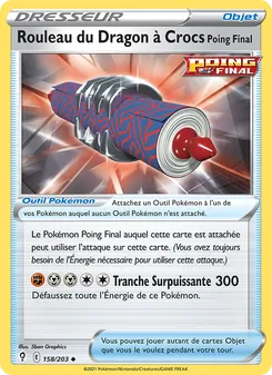 Carte Rouleau du Dragon à Crocs Poing Final 158/203 – Évolution Céleste