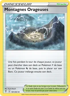 Carte Montagnes Orageuses 161/203 – Évolution Céleste