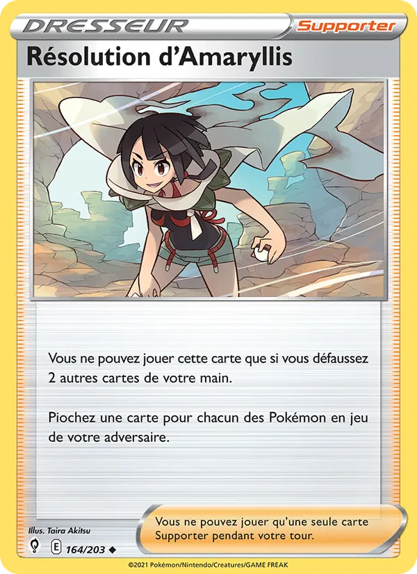 Carte Résolution d'Amaryllis 164/203 – Évolution Céleste