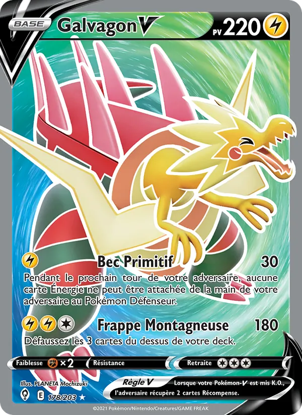 Carte Galvagon V 178/203 – Évolution Céleste