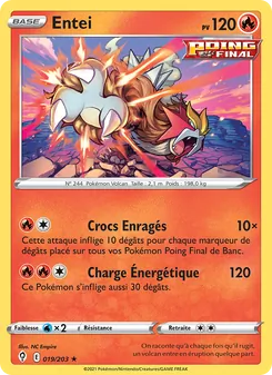 Carte Entei 19/203 – Évolution Céleste