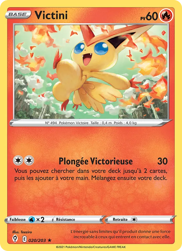 Carte Victini 20/203 – Évolution Céleste