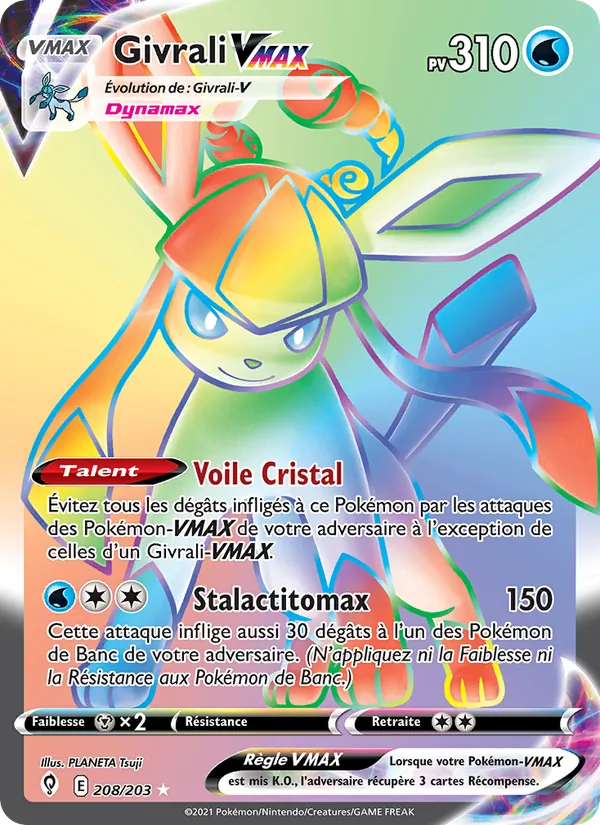 Carte Givrali VMAX 208/203 – Évolution Céleste