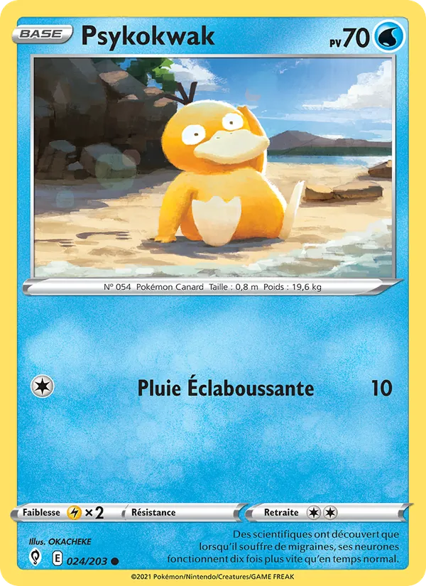 Carte Psykokwak 24/203 – Évolution Céleste