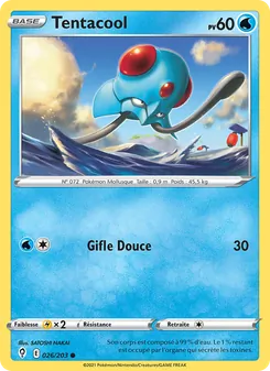 Carte Tentacool 26/203 – Évolution Céleste