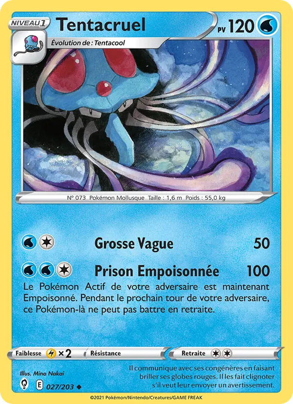 Carte Tentacruel 27/203 – Évolution Céleste