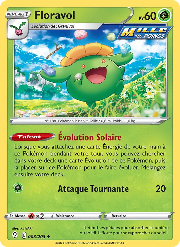 Carte Floravol 3/203 – Évolution Céleste
