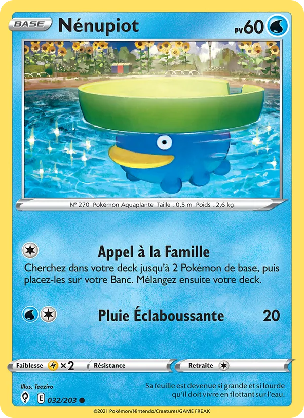 Carte Nénupiot 32/203 – Évolution Céleste