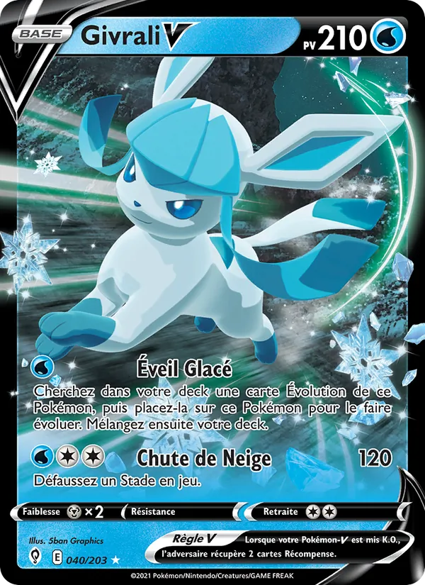 Carte Givrali V 40/203 – Évolution Céleste