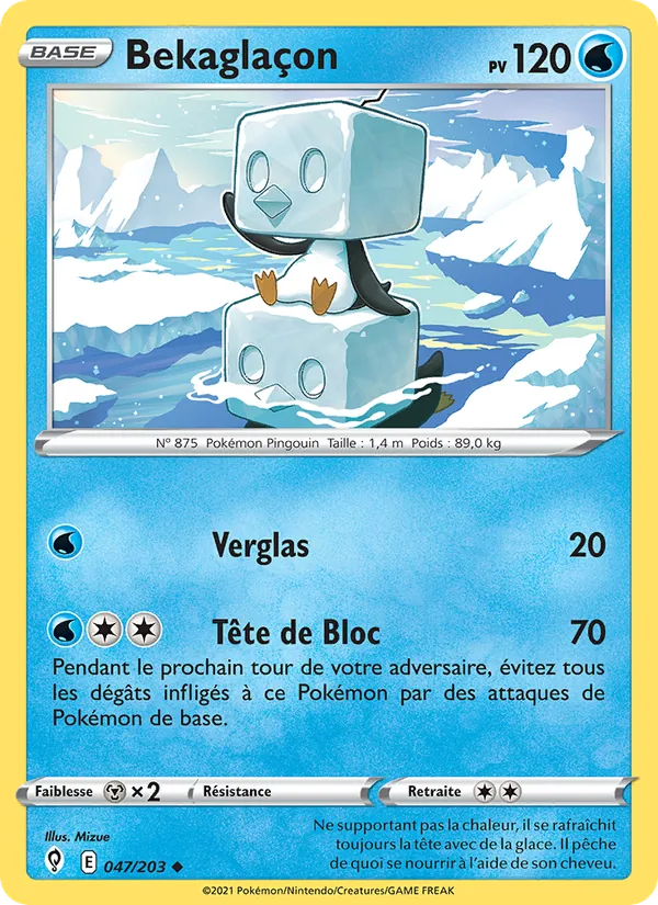 Carte Bekaglaçon 47/203 – Évolution Céleste