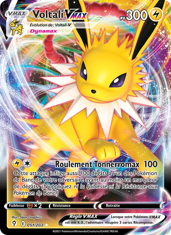 Carte Voltali VMAX 51/203 – Évolution Céleste
