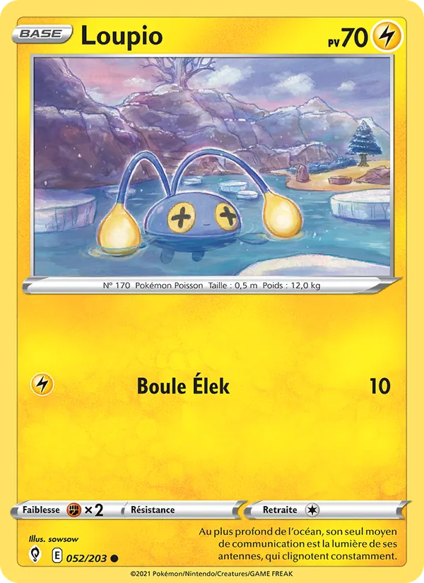 Carte Loupio 52/203 – Évolution Céleste