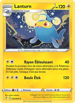 Carte Lanturn 53/203 – Évolution Céleste