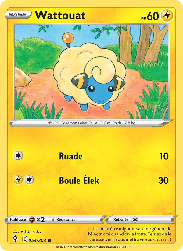 Carte Wattouat 54/203 – Évolution Céleste